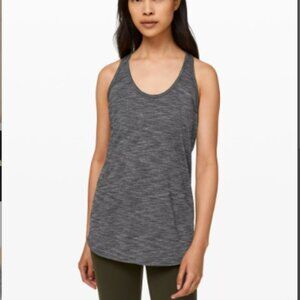 Lululemon Essentials Racerback Tank Top - Size 4 in Heathered Grey